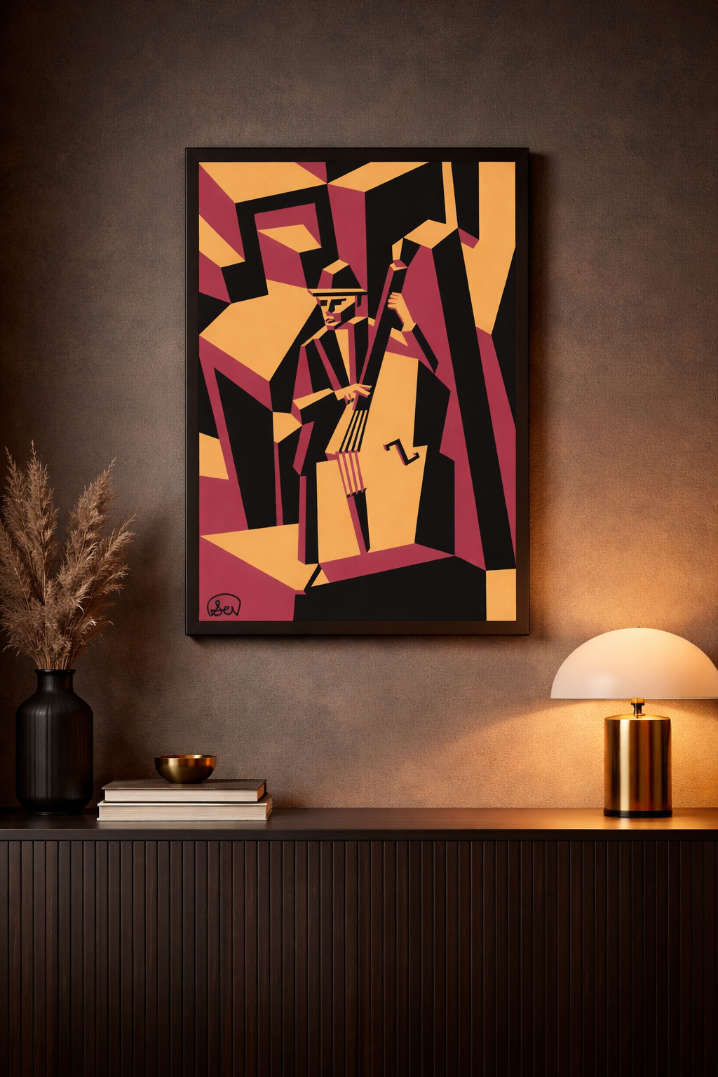 Deep Double Bass Canvas Print