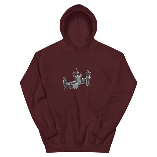 Jazz Band Hoodie (Grayscale)