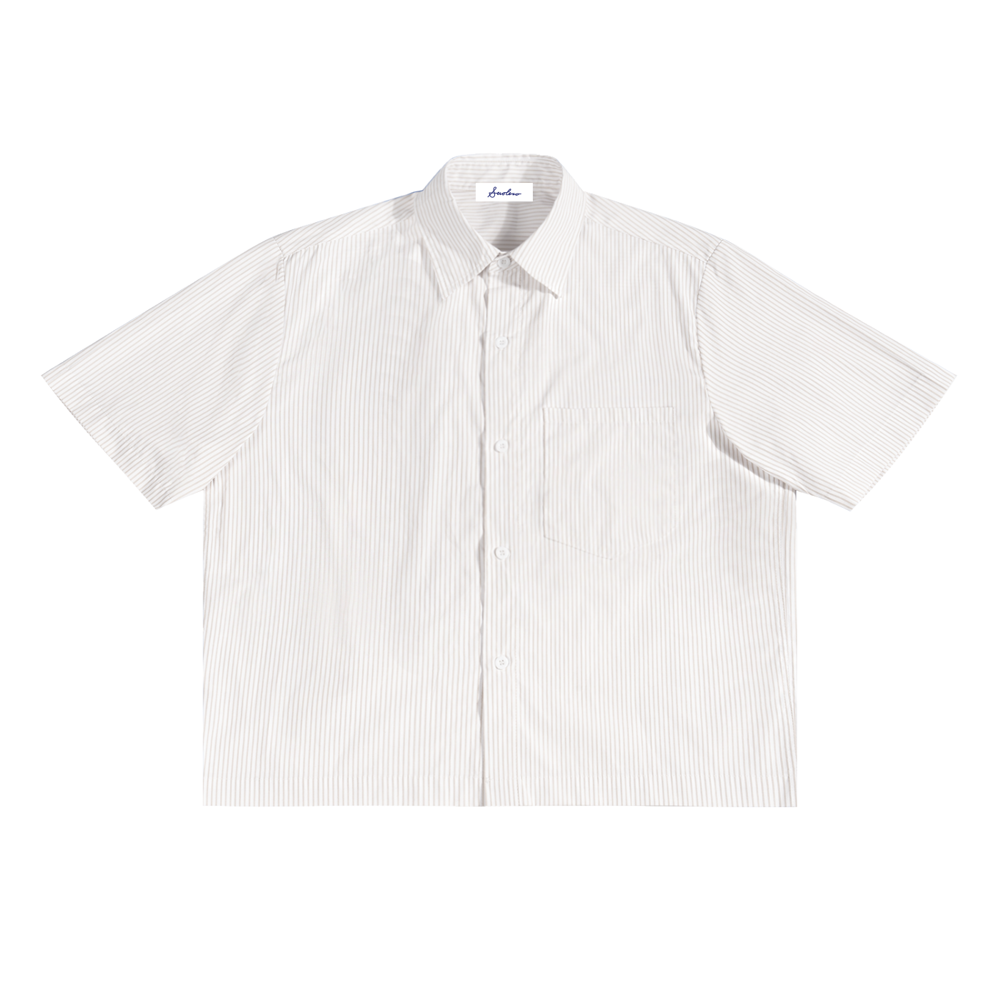 Oversized Vertical Stripe Boxy Shirt