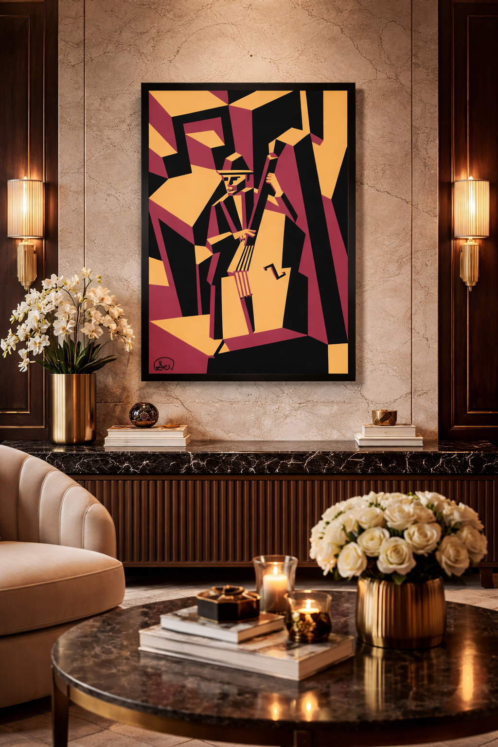 Deep Double Bass Canvas Print