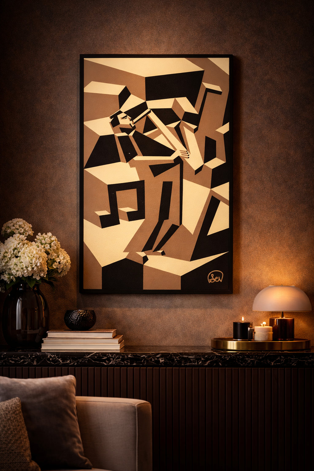 Outstanding Saxophone Canvas Print