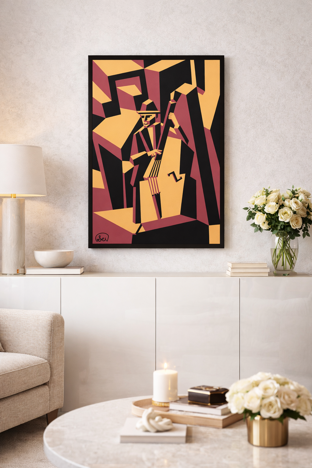 Deep Double Bass Canvas Print
