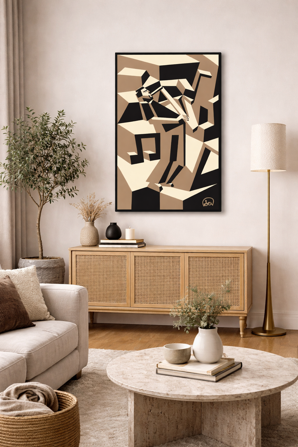 Outstanding Saxophone Canvas Print