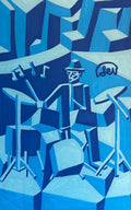 Blues Drummer Original Painting
