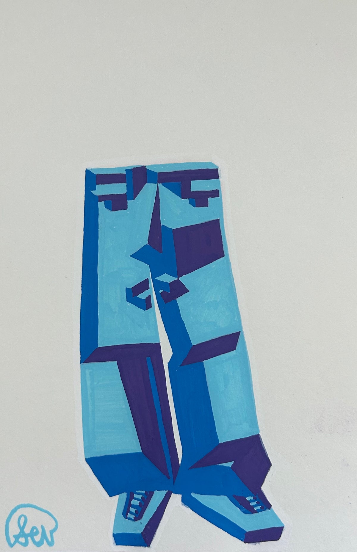 Jeans Original Drawing