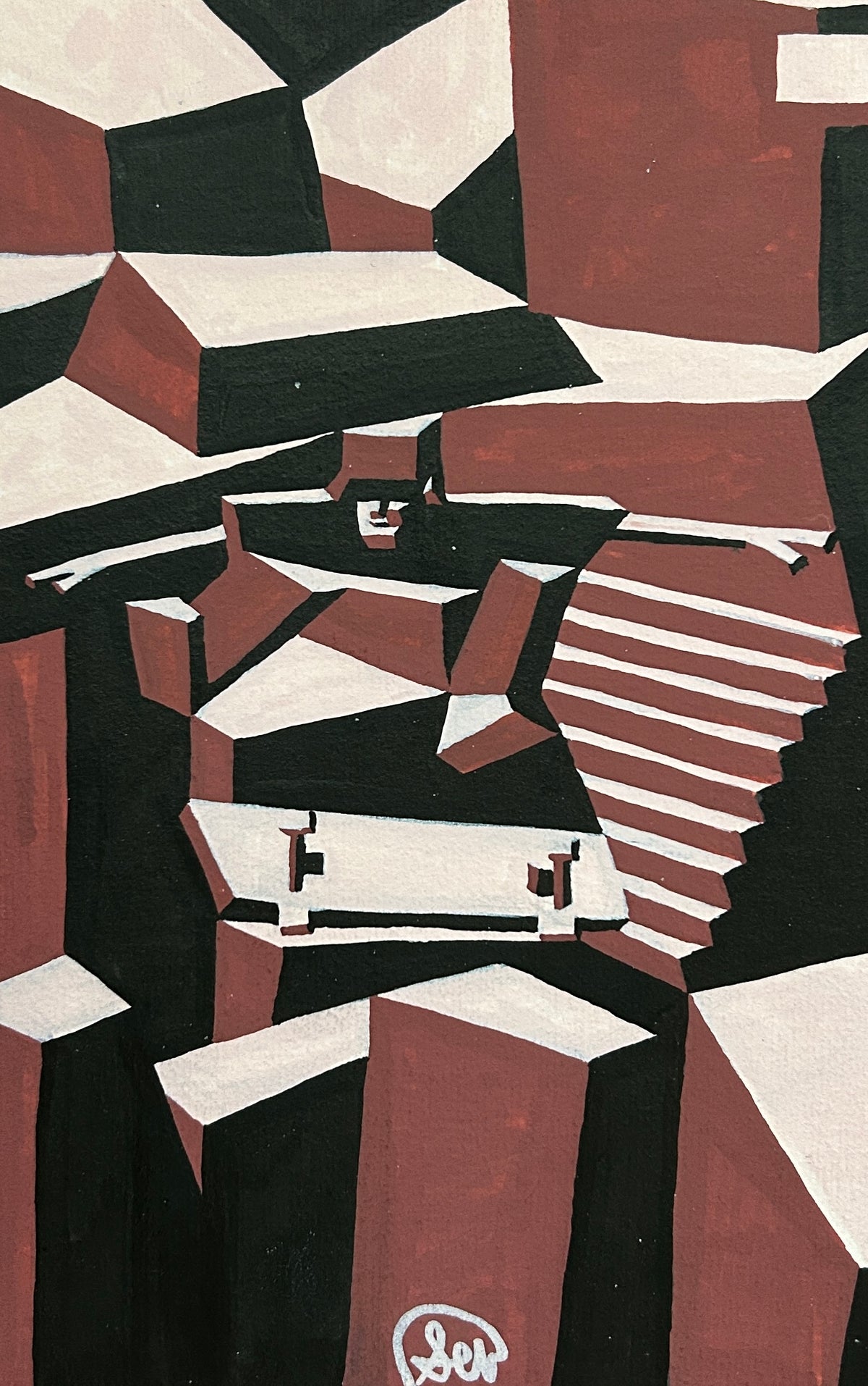 9 Stair Original Painting