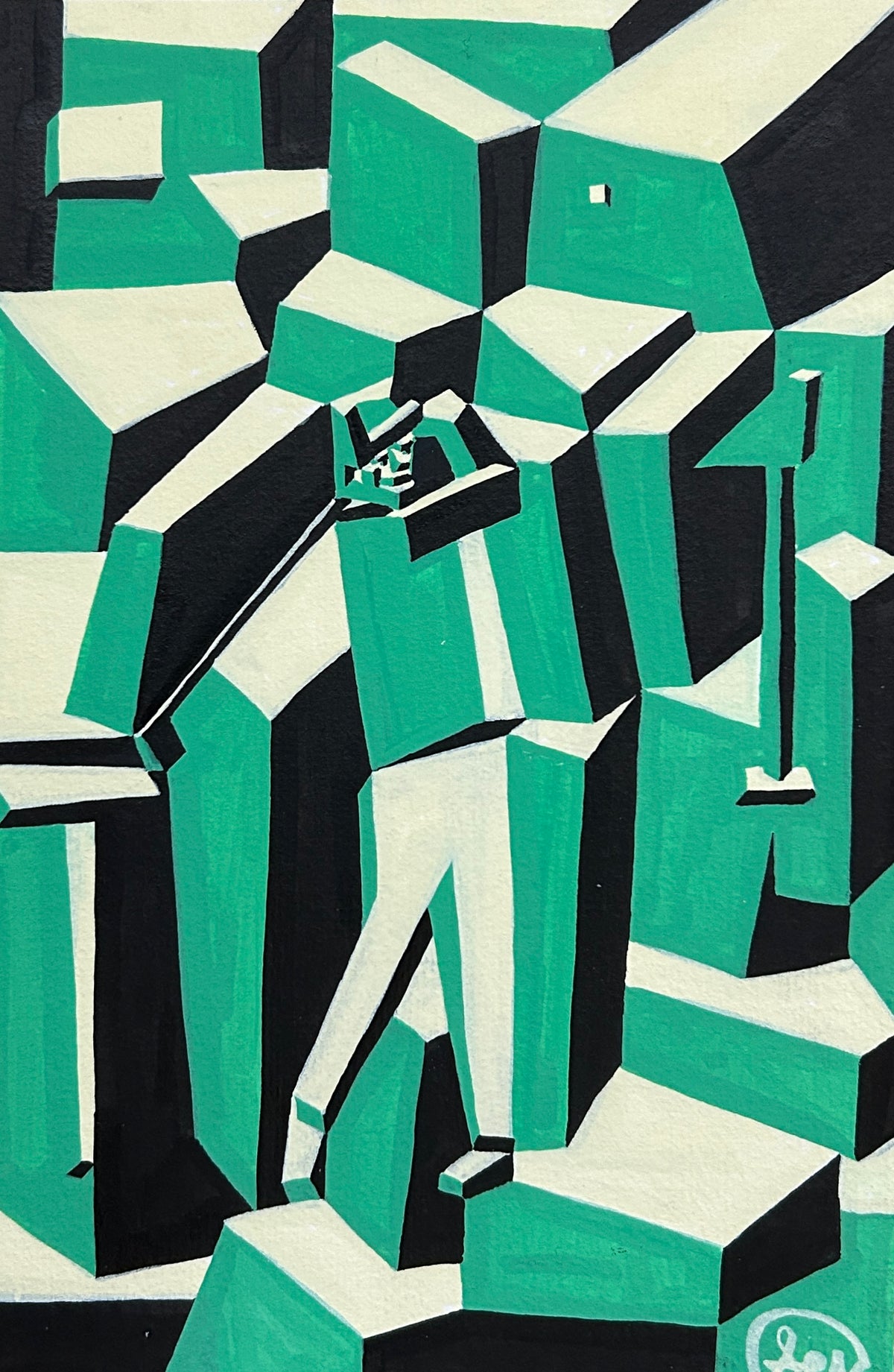 Hole In One Original Painting