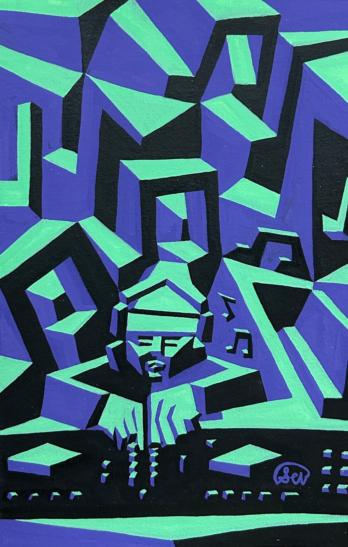 DJ Man Original Painting
