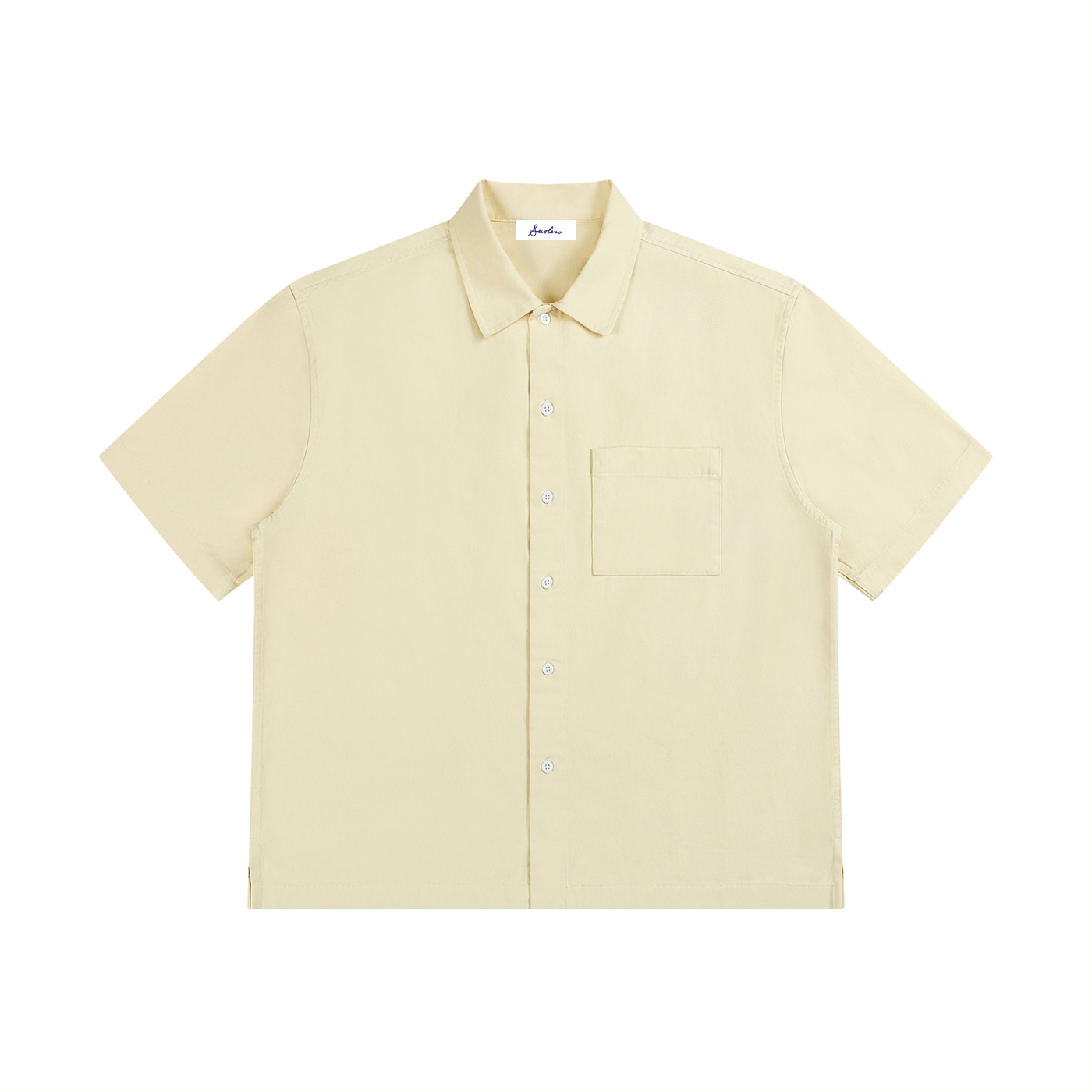 Unisex Boxy Patch Pocket Short Sleeve Shirt