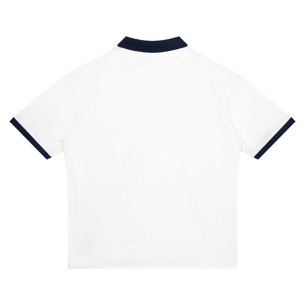 Unisex Color Block Polo Shirt