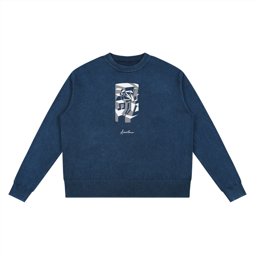 Outstanding Saxophone Grayscale Sweater
