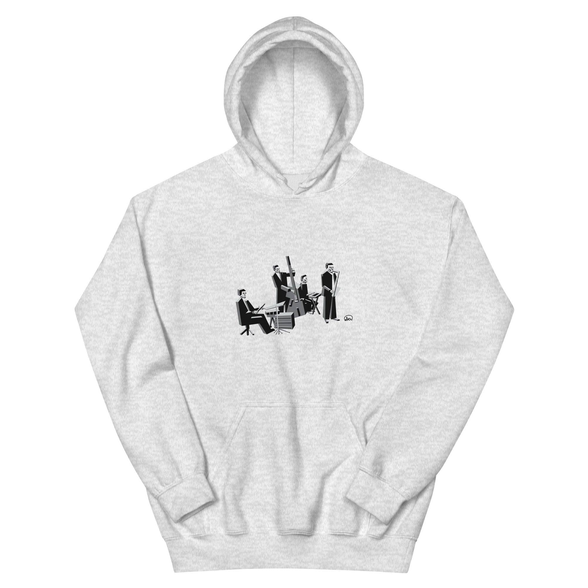 Jazz Band Hoodie (Grayscale)