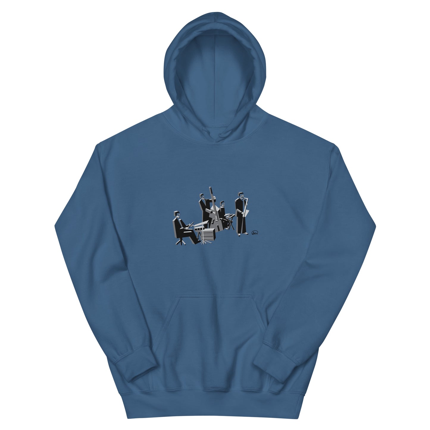 Jazz Band Hoodie (Grayscale)