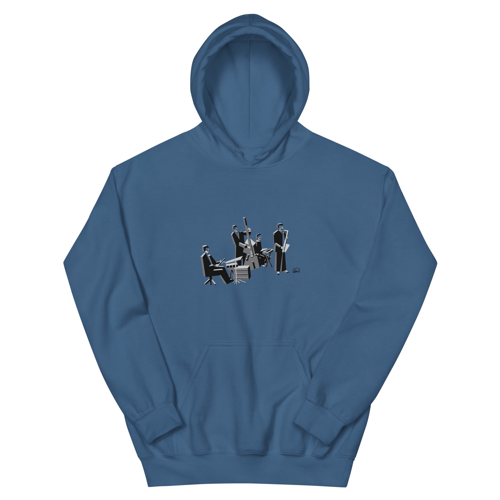 Jazz Band Hoodie (Grayscale)