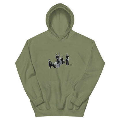 Jazz Band Hoodie (Grayscale)